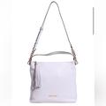 Michael Kors Bags | Michael Michael Kors Weston Large Top Zip Shoulder Bag Winter White | Color: White | Size: Os