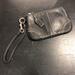 Coach Bags | Coach Small Black Soft Smooth Leather Mini Purse Wristlet Bag 6” X 4” | Color: Black/Silver | Size: 6” X 4”
