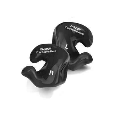 WildEar EarzON Custom Acrylic Ear Plugs Black CHPD-A-BLACK