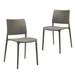 Omax Decor Cleo Resin Patio Dining Chair in Taupe - (Set of 2)