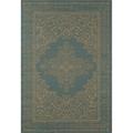 9 x 13 ft. Plymouth Collection Nest Flat Woven Indoor & Outdoor Area Rug Blue