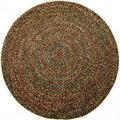 Rhody Rug Sophia Indoor/ Outdoor Braided Area Rug Brown 6 Round Solid Antimicrobial Stain Resistant 6 Round Outdoor Indoor Natural Round