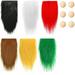 Sorrowso DIY Gnome Beard Craft w/ Pre-Cut Pieces Children s Christmas Supply 7 Styles with Round Hardwood Ball Craft Kit