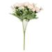 Vintage Artificial Rose Silk Flowers Bouquet Home Wedding Decoration Plastic Flower Real Touch Clear Texture Faux Silk Colorful Artificial Rose Bouquet for Wedding