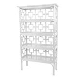 David Francis Furniture Sobe 51" H x 83" W Standard Bookcase Wood in White | 70.5 H x 41.5 W x 16.5 D in | Wayfair L6020-101