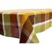 Lintex Farm Plaid 100% Cotton Tablecloth 70" Round Cotton in Brown/Gray/Green | 70 W x 52 D in | Wayfair 461934