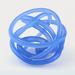 Ivy Bronx Decorative Handblown Knot Conforti Sculpture Glass in Gray/White/Blue | 6.25 H x 6.25 W x 6.25 D in | Wayfair