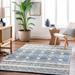 Eben 8' x 10' Cotton Bone/Royal Denim/Pewter/Dark Gray/Smoke/Navy/Light Blue/Charcoal/Medium Gray/Off White Area Rug - Hauteloom