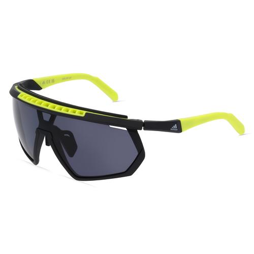 Adidas SP0029-H Unisex-Sonnenbrille Vollrand Monoscheibe Kunststoff-Gestell, schwarz