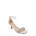 Angel Kitten Heel Ankle Strap Sandal - White - Badgley Mischka Heels