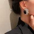 Grandes boucles d'oreilles rondes en biscuits pour femmes boucles d'oreilles goutte rétro bijoux