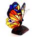 Tiffany-Style 1-light Bronze Butterfly Accent Lamp/Night Light