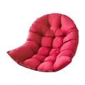 Wicker Rattan Hanging Chair Swing Hanging Basket Seat Cushion Soft and Comfortable Indoor Balcony Pad Garden for Indoor and Outdoor Use. - Red