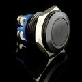 Rooha Metal-Black Push Button Momentary Switch 12mm/Waterproof Car Boat Led Light-12V