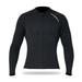 OWSOO 2mm Neoprene Men Women Diving with Front Zipper Wetsuits Jacket Long Sleeves Wetsuit for Snorkeling Diving Surfing Water Sports Swimming