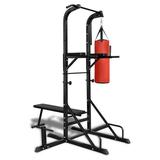 vidaXL Power Tower with Sit-up Bench and Boxing Bag 90667