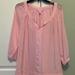 Lilly Pulitzer Tops | Lilly Pulitzer Silk Top/Blouse Med.Pink & White Pinstripes Nwot Preowned | Color: Pink/White | Size: M