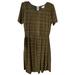 Lularoe Dresses | Lularoe Lightweight Fall Amelia Dress With Pockets | Color: Brown/Gold | Size: 2x