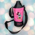 Disney Dining | Disney Minnie Mouse Insulated Water Bottle Cooler Holder With Strap | Color: Black/Pink | Size: Os