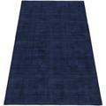 Teppich MY HOME "Shirley, handgewebter Viskose-Teppich, farblich changierend" Teppiche Gr. B/L: 160 cm x 230 cm, 12 mm, 1 St., blau (dunkelblau) Esszimmerteppiche