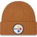 Men's New Era Brown Pittsburgh Steelers Core Classic Cuffed Knit Hat