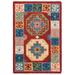 SAFAVIEH Aspen Amala Geometric Floral Area Rug Red/Blue 2 3 x 4