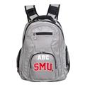 MOJO Gray SMU Mustangs Personalized Premium Laptop Backpack