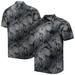 Men's Tommy Bahama Black Jacksonville Jaguars Big & Tall Coast Luminescent Fronds Camp IslandZone Button-Up Shirt