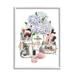 Stupell Industries Glam Makeup Collection Floral Hydrangea Bouquet Designer Perfume 16 x 20 Design by Ziwei Li