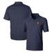 Men's Cutter & Buck Navy Virginia Cavaliers Vintage Forge Pencil Stripe Stretch Polo