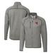 Men's Cutter & Buck Heather Gray Western Kentucky Hilltoppers Mainsail Sweater-Knit Full-Zip Jacket