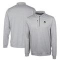 Men's Cutter & Buck Gray Portland State Vikings Heathered Vault Stealth Quarter-Zip Pullover Top