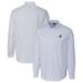 Men's Cutter & Buck Powder Blue Florida Gators Vault Stretch Oxford Stripe Long Sleeve Button-Down Shirt