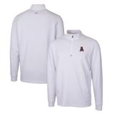 Men's Cutter & Buck White Alabama Crimson Tide Traverse Stretch Quarter Zip-Pullover Top