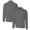 Men's Cutter & Buck Steel West Virginia Mountaineers Traverse Stretch Quarter Zip-Pullover Top