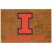 Illinois Fighting Illini 23'' x 35'' Personalized Door Mat