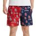 Men's Concepts Sport Navy/Red St. Louis Cardinals Breakthrough AOP Knit Split Shorts