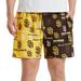 Men's Concepts Sport Brown/Gold San Diego Padres Breakthrough AOP Knit Split Shorts