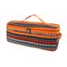 Outdoor Cutlery Tote Case Portable Canvas Camping Utensil Roll Flatware Bags for BBQ Hiking Travel Orange