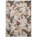 Bowery Hill Fabric 5 x 6 7 Area Rug in Brown and Cream Finish