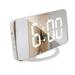 XINHUADSH Hanging Clock LED Mirror Display 1 Set LED Digital Alarm Clock Durable Useful Home Decor