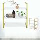 3-Tier Hanging Shelf Floating Wall Mount Shelves Storage Rack Display Decor 3 Tier Bookshelf Storage Rack Wall Hanging Shelves Wooden Shelf Storage Rack Floating Shelves Display Unit Wall Mounted