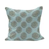 Dahlia Flower Fluffy Throw Pillow Cushion Cover Exotic Boho Image of Hollow Stem Fresh Garden Summertime Decorative Square Accent Pillow Case 40 x 40 Blue Brown by Ambesonne