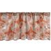 Ambesonne Ethnic Valance Pack of 2 Round Medallion Ornaments 54 X12 Pale Blue and Burnt Orange