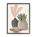 Stupell Industries Pastel Botanical Succulents Illustration Plants Jars Vases 11 x 14 Design by Darlene Seale