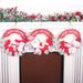 Farfi Santa Claus Rattan Wreath Floral Hoop Christmas Ornament Home Door Decoration