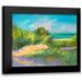 Slivka Jane 24x20 Black Modern Framed Museum Art Print Titled - Blue Grass Breeze II