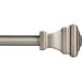 Kenney 5/8 Fast Fit Milton Easy Install Curtain Rod Pewter 66 -120