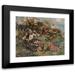 Edward Atkinson Hornel 23x20 Black Modern Framed Museum Art Print Titled - Girls Picking Wild Flowers (1918)