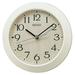 Seiko Clock Wall Clock Ivory Body size: Diameter 20.3 Ã— 4.4cm Radio wave analog hanging KX245A// Hand